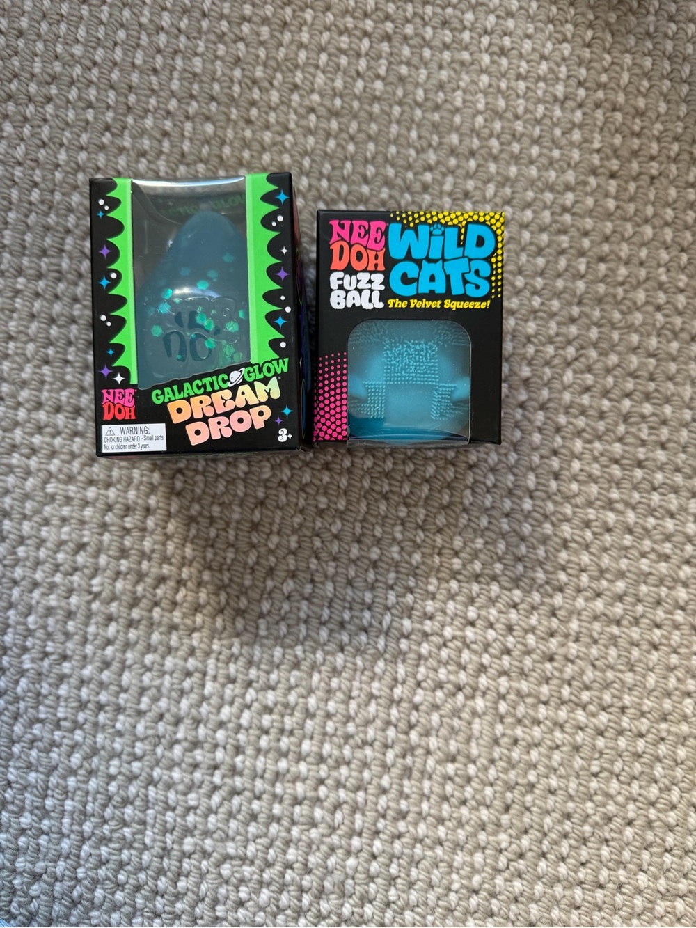 Nee Doh Galactic Glow Dream Drop - Blue Kids Squeeze Toy